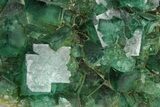 Green, Fluorescent, Cubic Fluorite Crystals - Madagascar #253604-1
